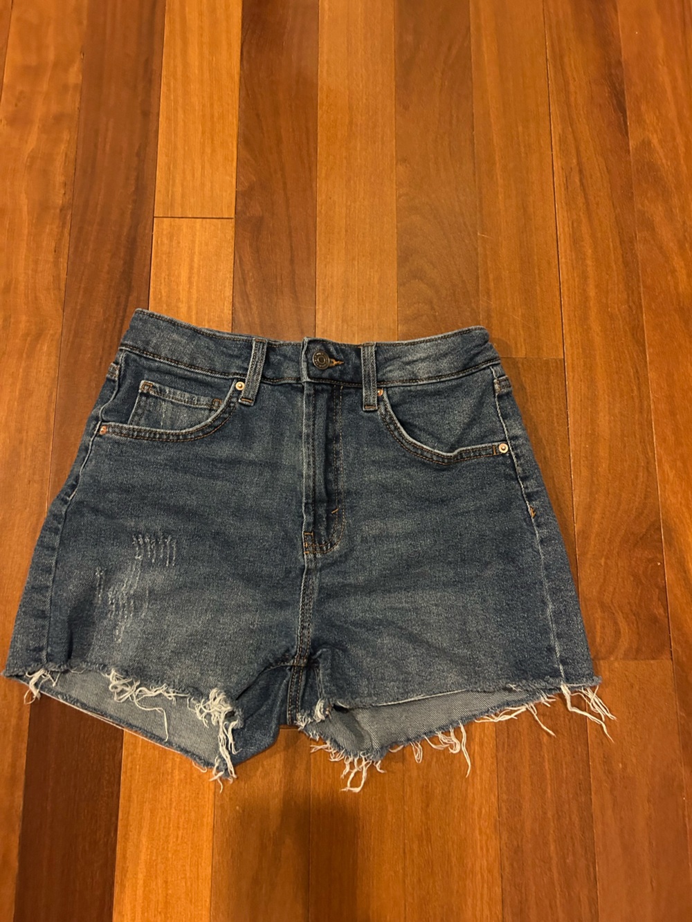 Wild Fable High lol-Waist Distressed Denim Shorts - Blue size 4